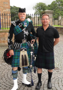 Tom from the USA with Jim at Linlithgow Palace